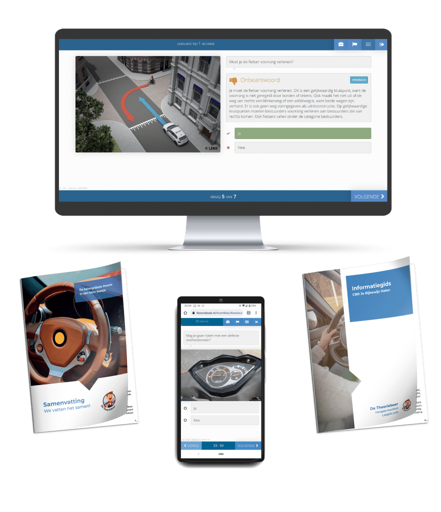 Auto Theorie Rijbewijs B 2024 - 40 Uur Online 3250 Oefenvragen & 60 ...